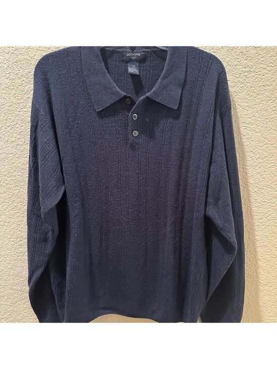 Dockers Other - Dockers Collar Navy Sweater